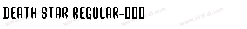 Death Star Regular字体转换